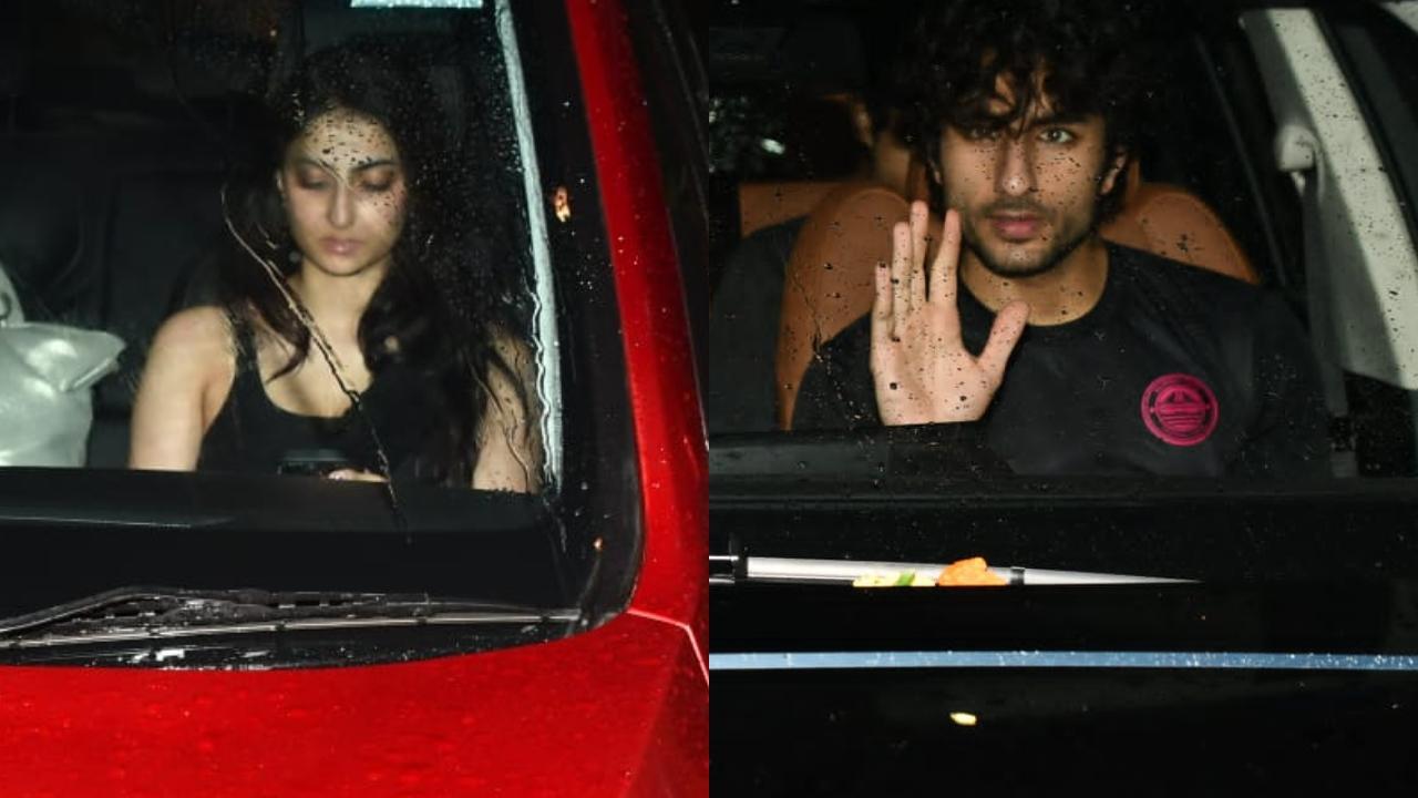 Palak Tiwari spotted exiting rumoured boyfriend Ibrahim Ali Khan's house after welcoming latter's new luxury car worth over Rs 1 cr