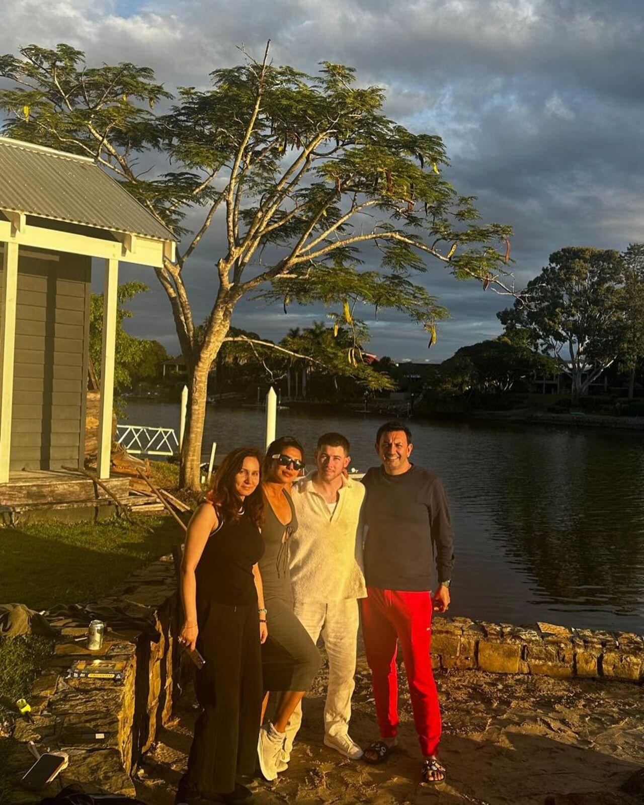 Despite being busy shooting her upcoming movie 'The Bluff' in Australia, Priyanka Chopra always makes sure to spend time with her family