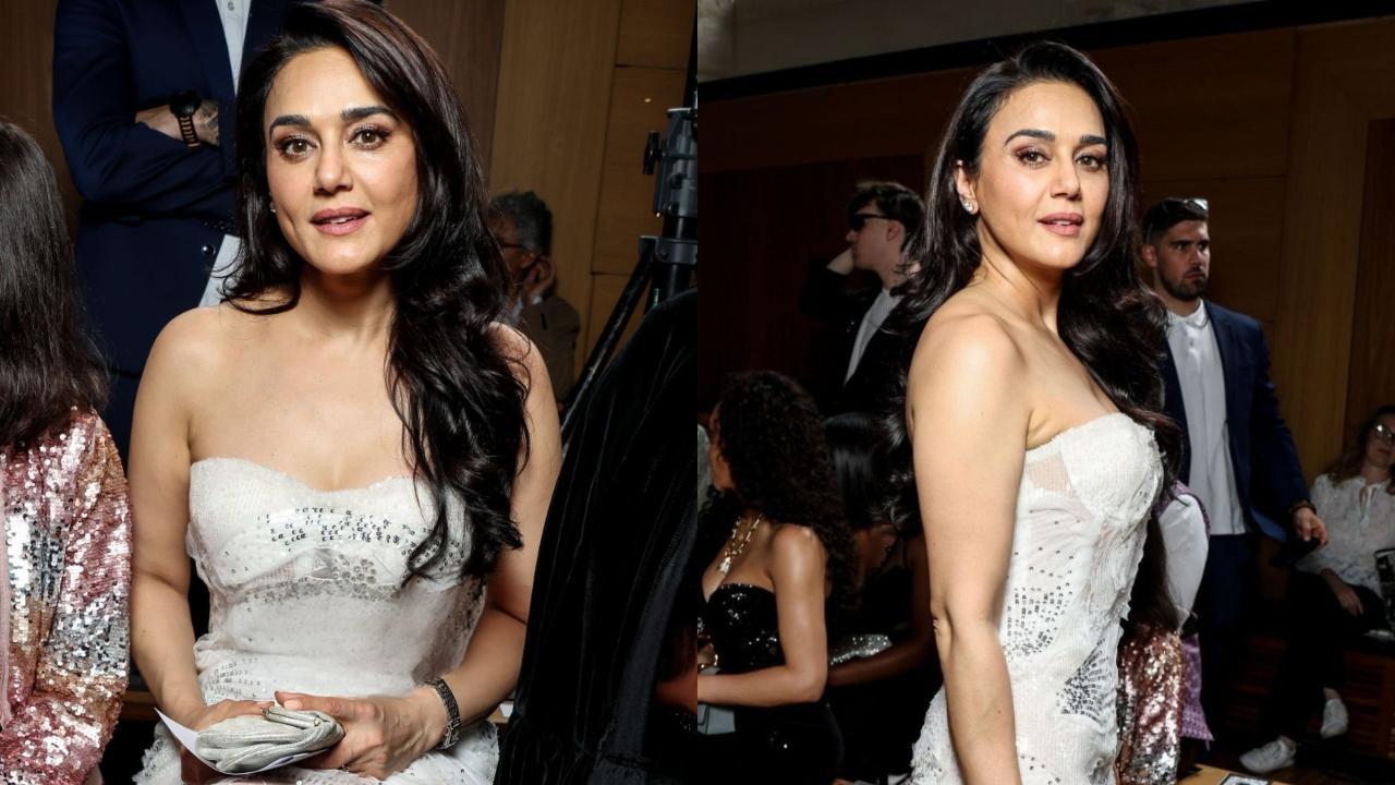 Preity Zinta makes a jaw-dropping appearance at Rahul Mishra’s Paris show, fans say, 'can't get over her beauty'