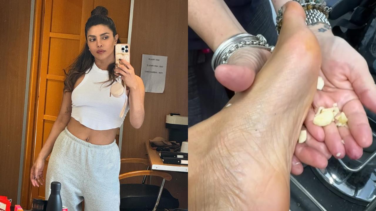 Priyanka Chopra rubs raw garlic on her bare feet while shooting for 'The Bluff', explains its health benefits