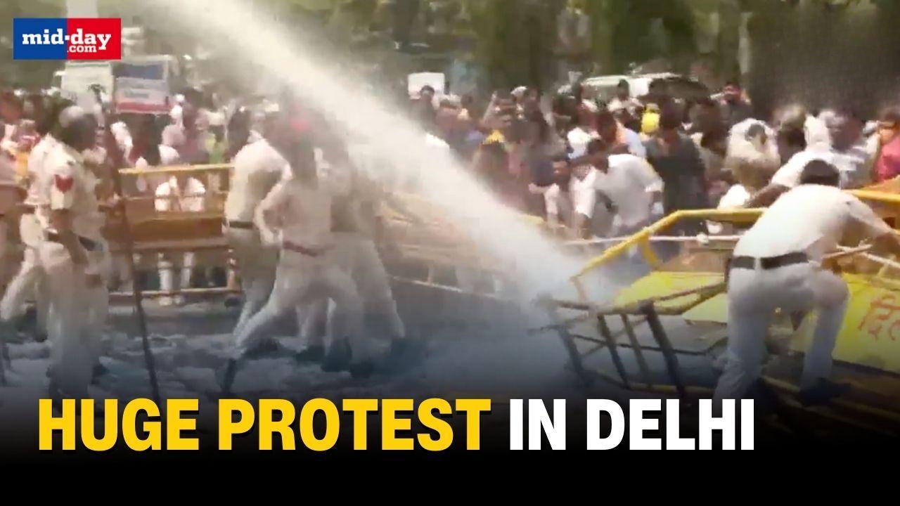 Delhi Water Crisis: Water Crisis in Delhi leads to huge protest by BJP workers