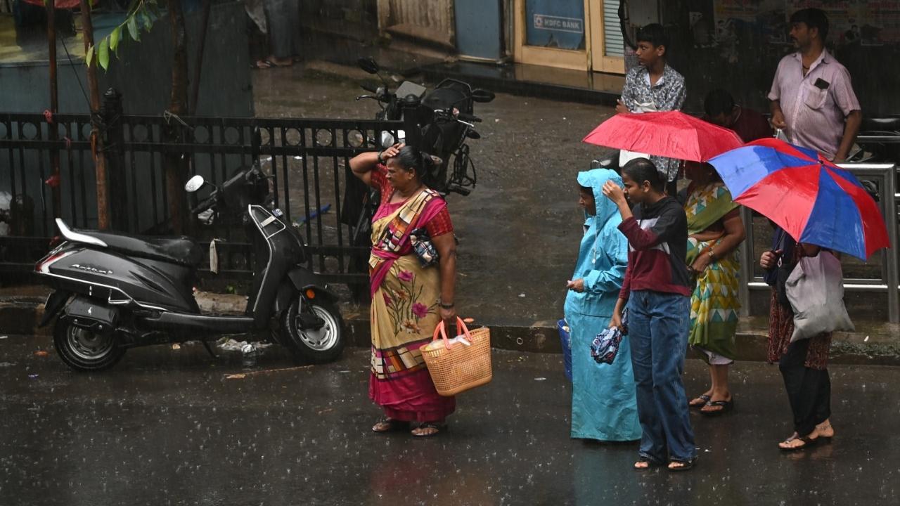 There were no reports of major waterlogging, though local trains on the Central Railway network were running late by 10-20 minutes in the morning
