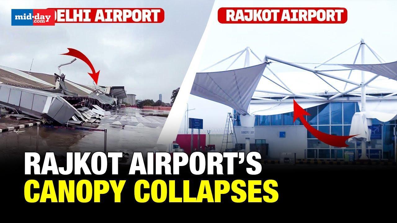 Rajkot Airport: Rajkot Airport’s canopy collapses