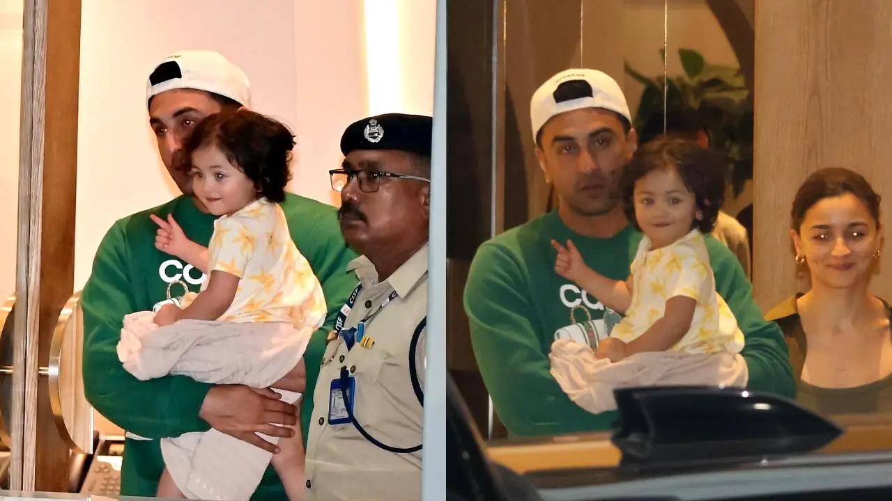 Ranbir Kapoor, Alia Bhatt and Raha landed in Mumbai on Monday morning after the four-day Ambani cruise party. The little one won hearts with her love for papa. Read More