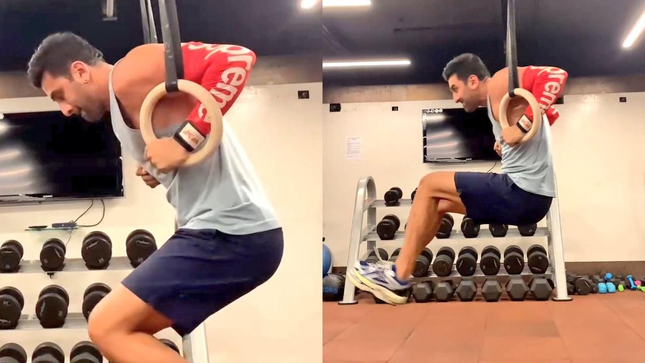Ranbir Kapoor's trainer shares video of actor's first attempt at muscle up