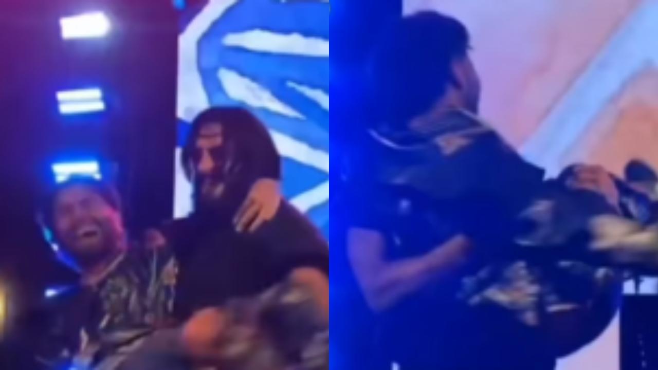 Ranveer Singh goes wild! Spins Orry in hilarious moment on Anant Ambani-Radhika Merchant pre-wedding cruise