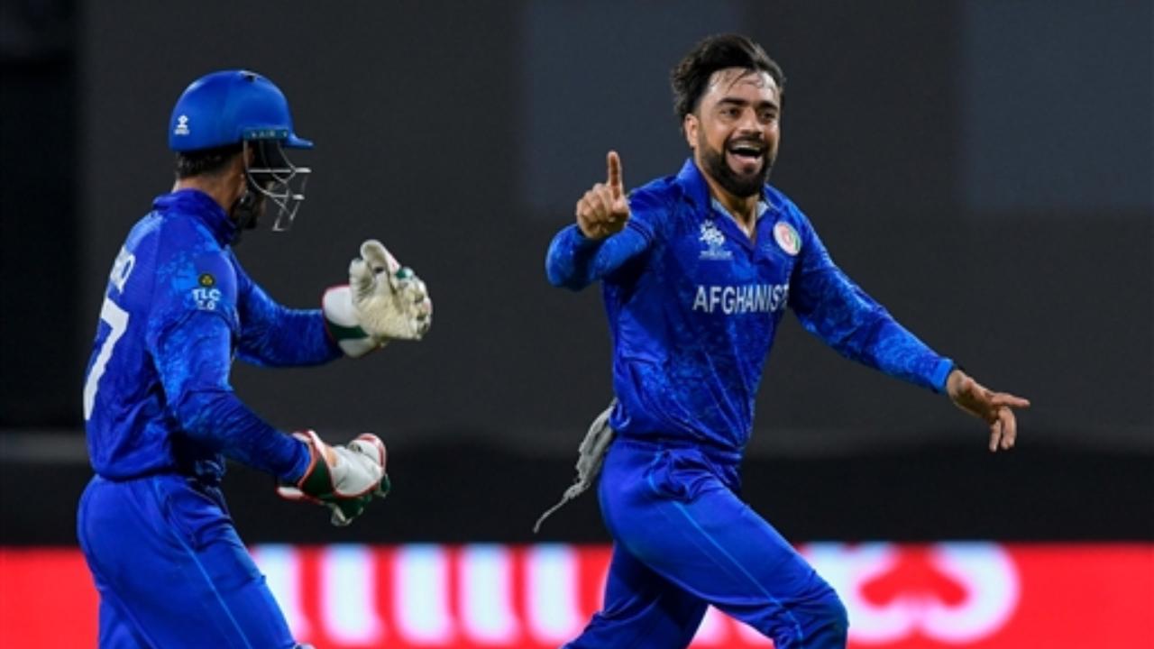 After Gurbaz's dismissal, captain Rashid Khan was the show stealer as he smashed three maximums facing just 10 balls. He stayed unbeaten on 19 runs with a strike rate of 190