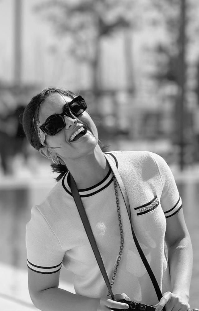 Rashmika recently shared stunning monochrome pictures from her trip to Italy.