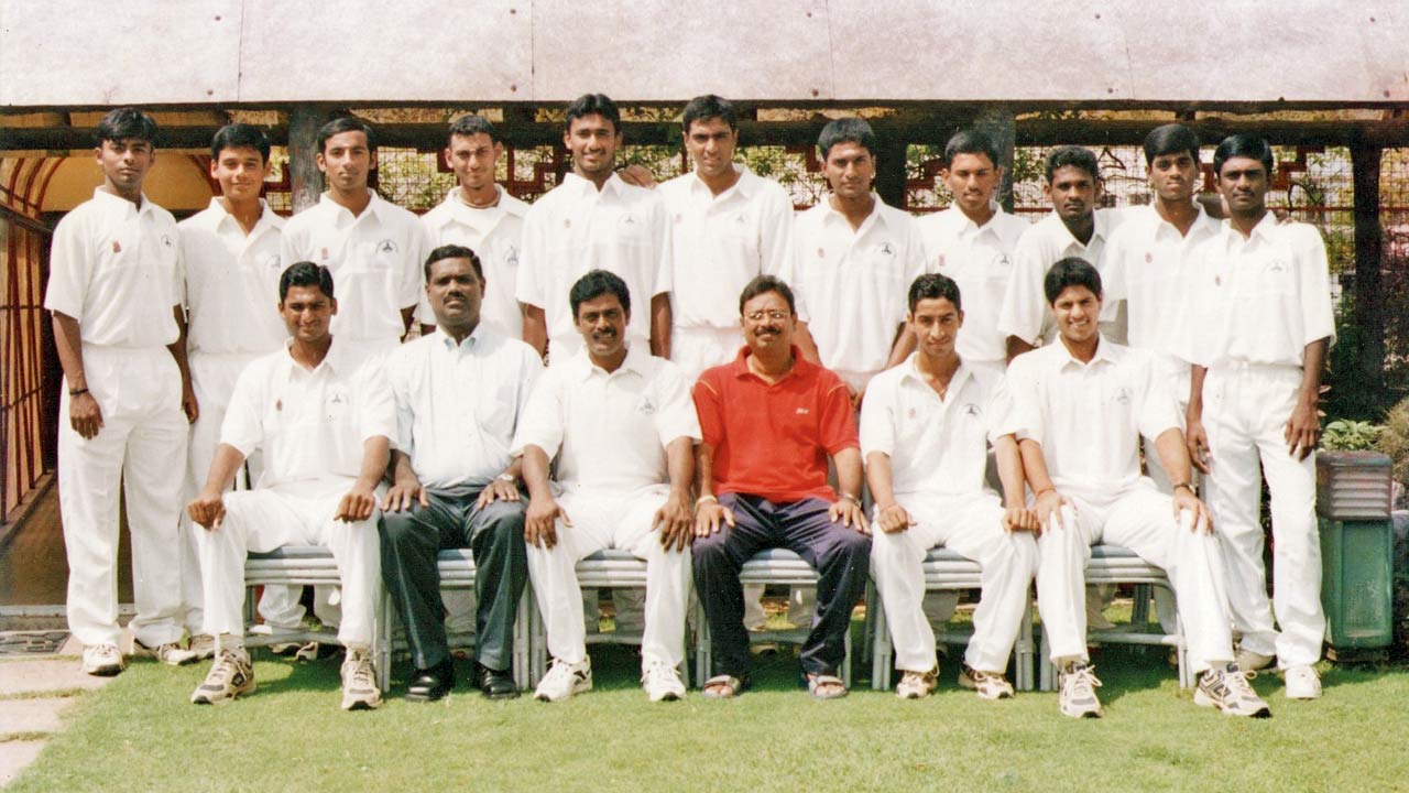 (First from right) With the Tamil Nadu Under-19 team. Pics Courtesy/Penguiin Random House India