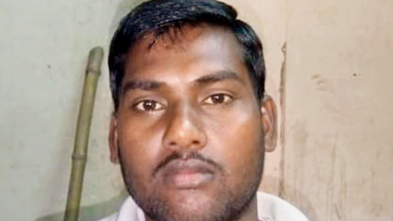 Rakesh Yadav, the worker who is trapped under tonnes of debris. Pics/Hanif Patel