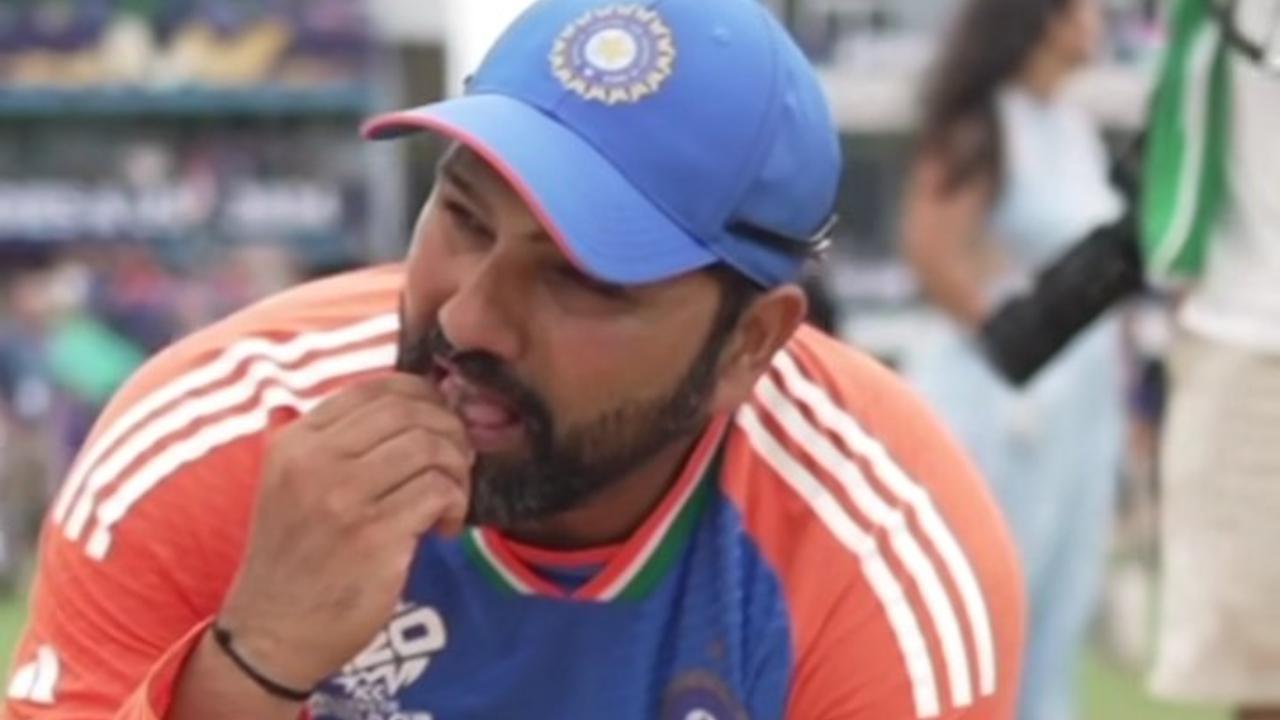 Rohit Sharma does a 'Djoker act', savours taste of Kensington Oval pitch