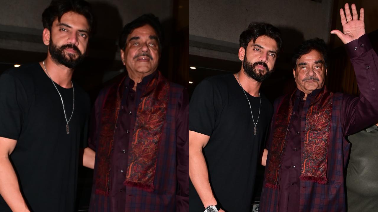 Watch: Shatrughan Sinha in high spirits as he strikes a pose with Zaheer Iqbal ahead of reported wedding