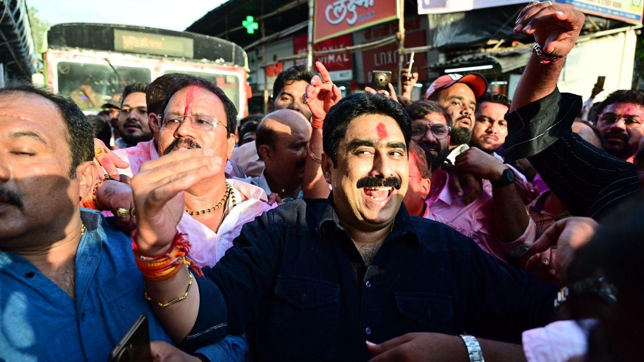 Anil Desai won from Mumbai South Central, Sawant from Mumbai South and Sanjay Dina Patil from Mumbai North East.