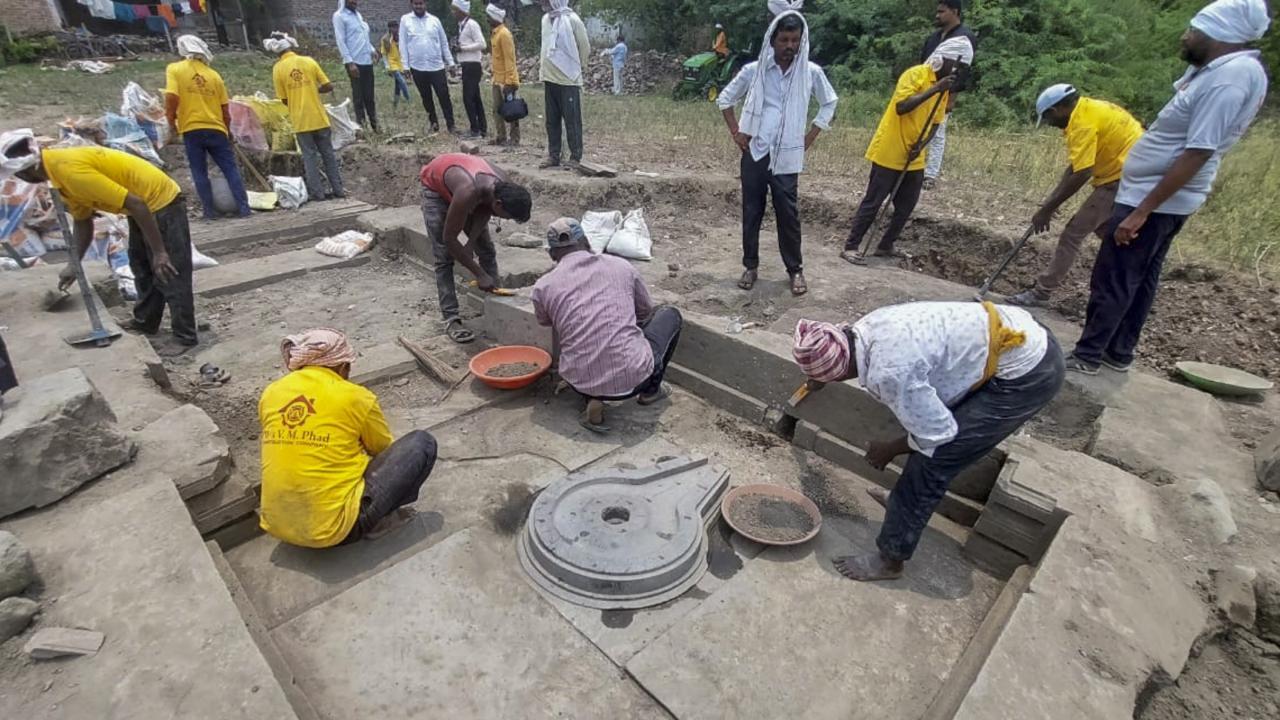 Maharashtra: Lord Shiv temple base found in Nanded village by archaeology dept