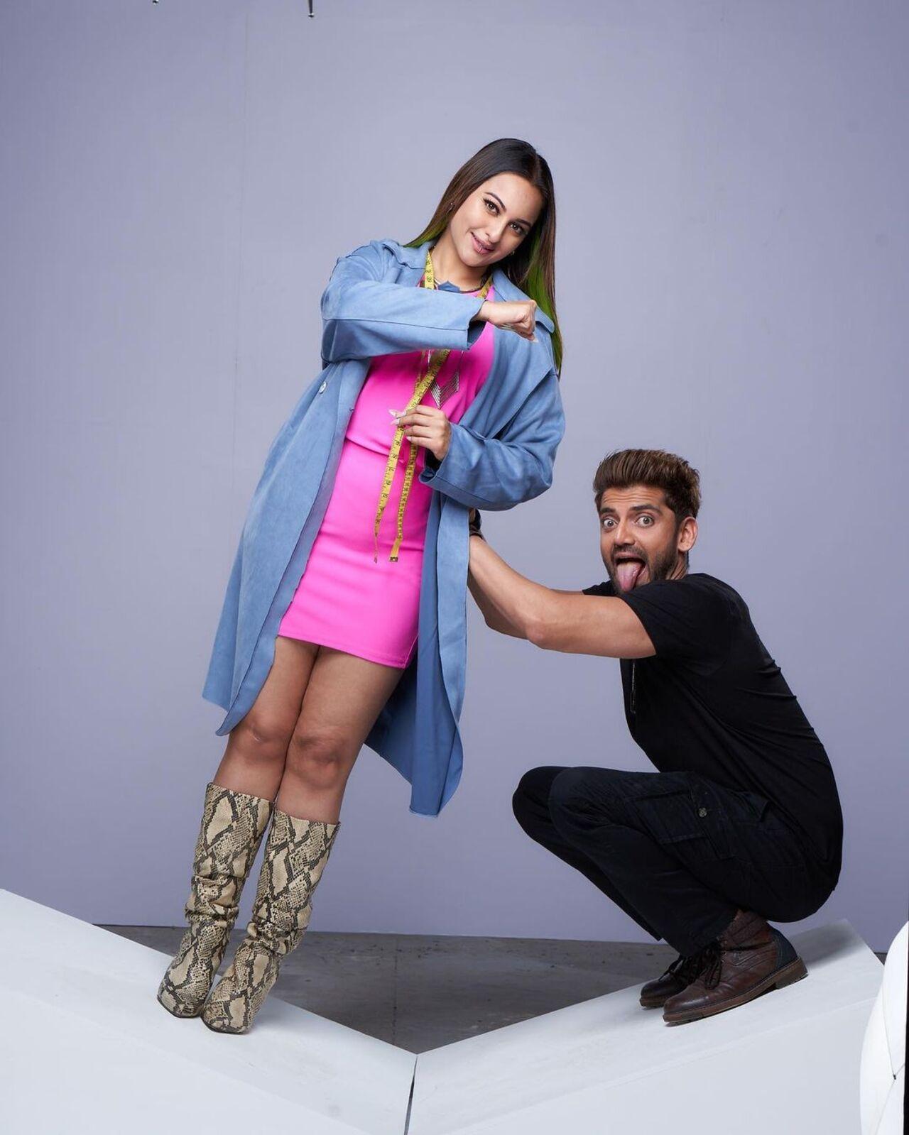 Last year on Sonakshi's birthday, Zaheer dropped a string of cute pictures from their shoot sets of 'Double XL' where they starred together 
