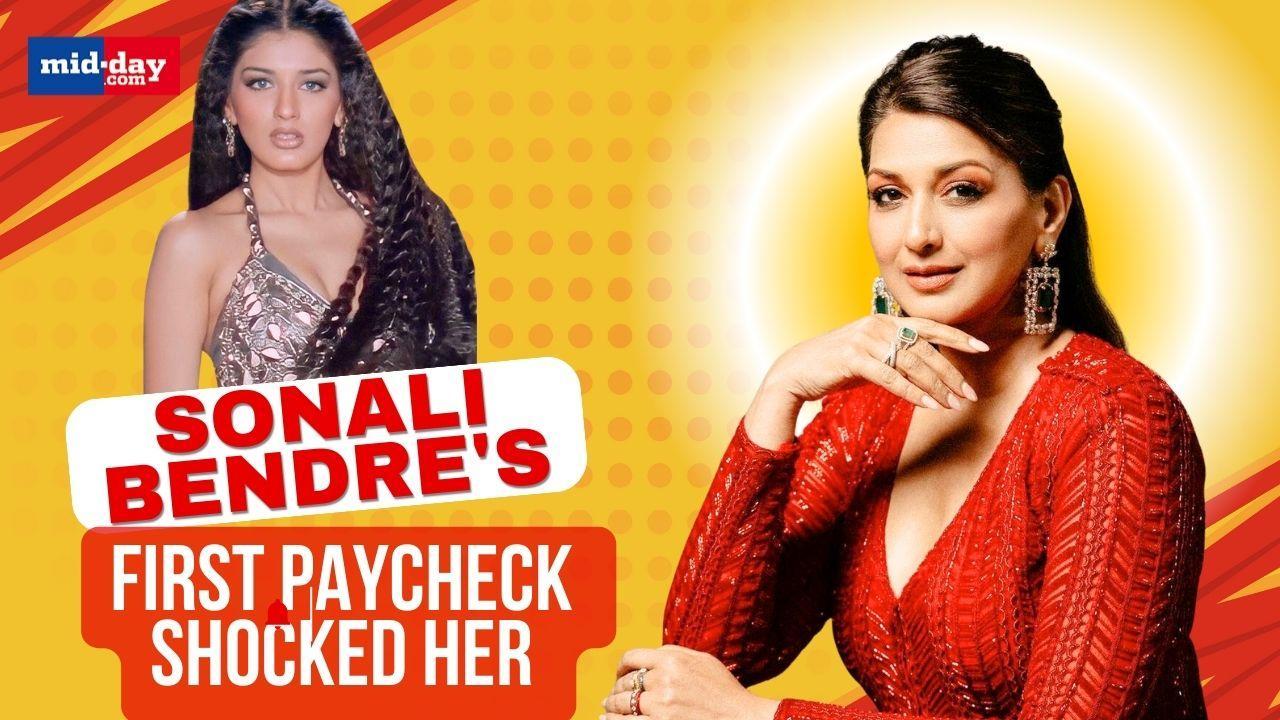 Sonali Bendre's first paycheck influenced her decision to join the film industry