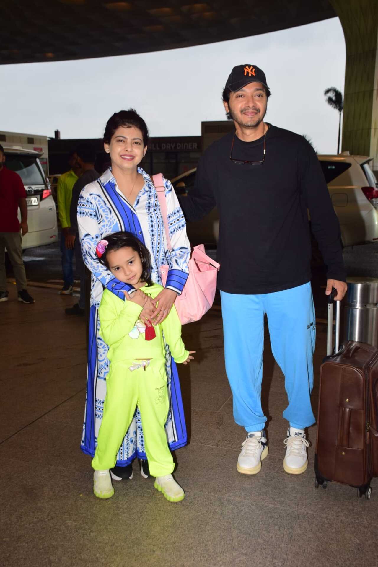 Shreyas Talpade, who has been taking his life one moment at a time post the heart attack was seen with his wife and daughter. 