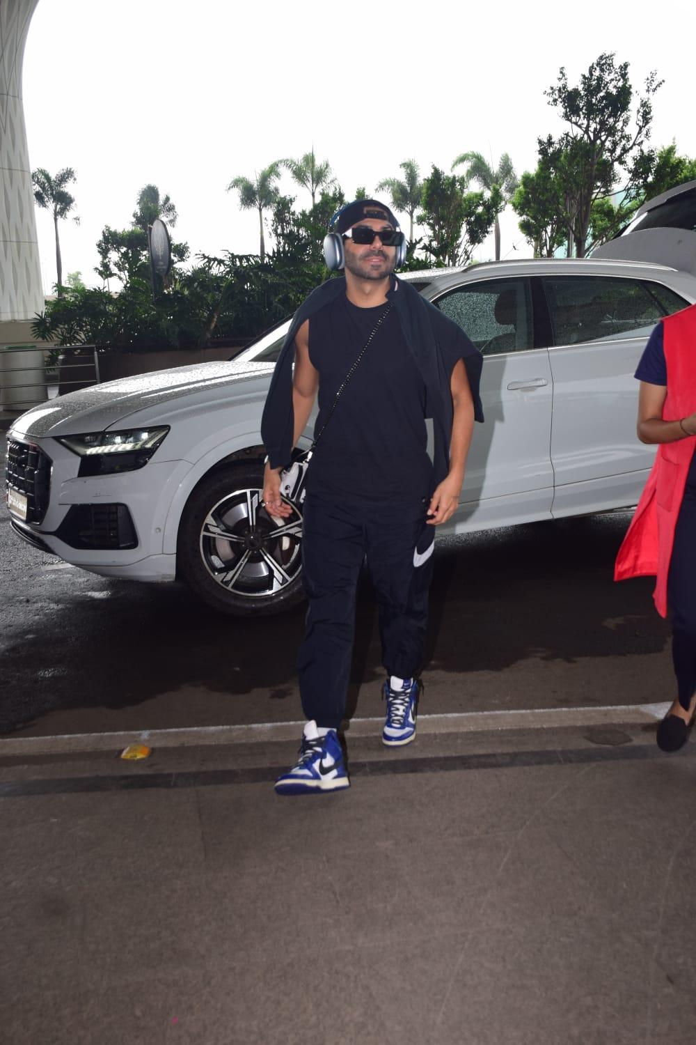 Aparshakti Khurrana was snapped as he jetted off from the city