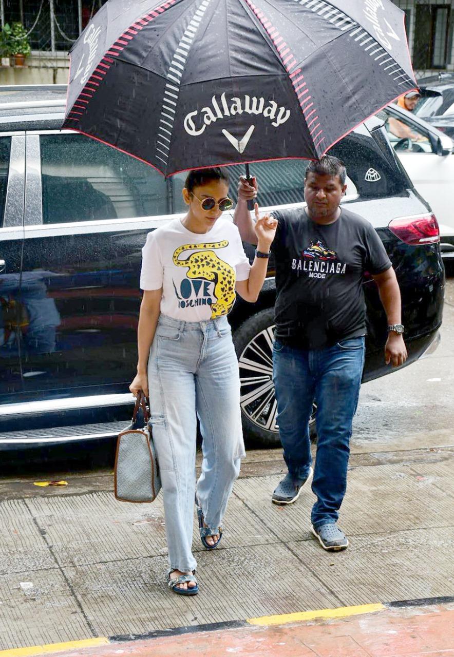 Rakul Preet Singh chose a comfy outfit as she stepped out in the city