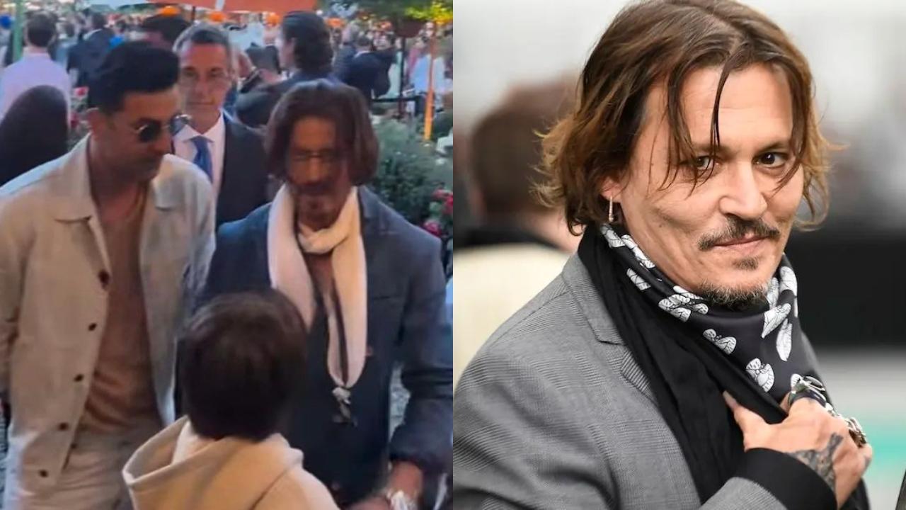 Netizens call SRK 'desi' Johnny Depp reacting to video from Ambani party