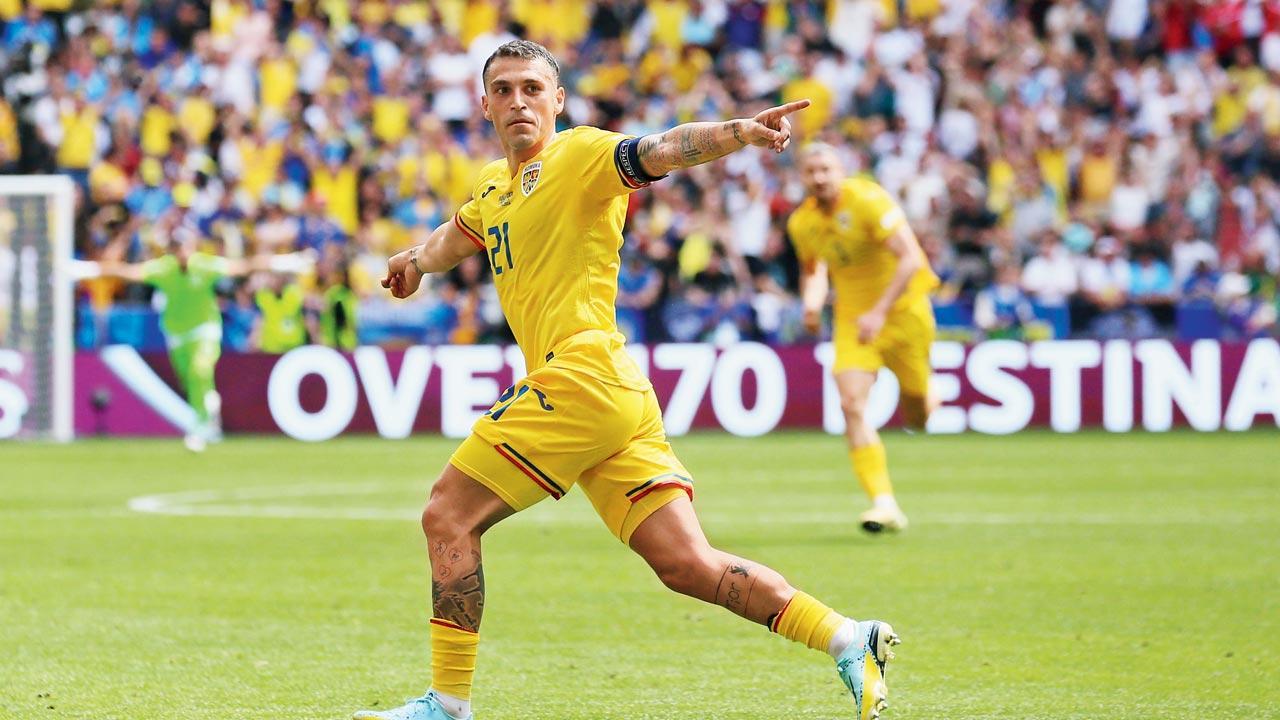 Romania beat Ukraine 3-0 for first win at major tournament in 24 years