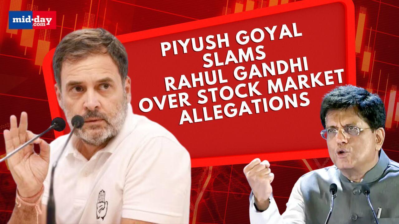 Stock Market Crash Fallout: Piyush Goyal blasts Rahul Gandhi's accusations