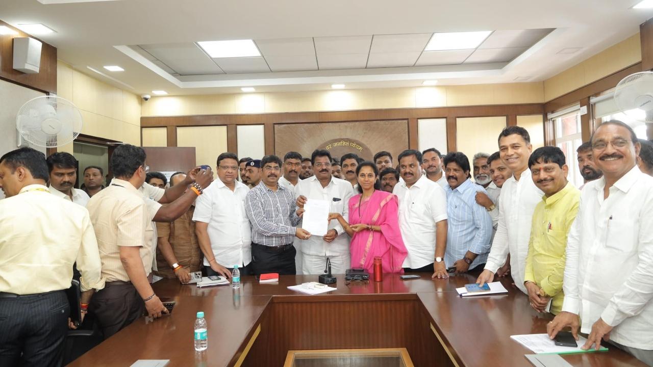 IN PHOTOS: Supriya Sule inspects rain-hit areas of Pune, meets PMC Commissioner 