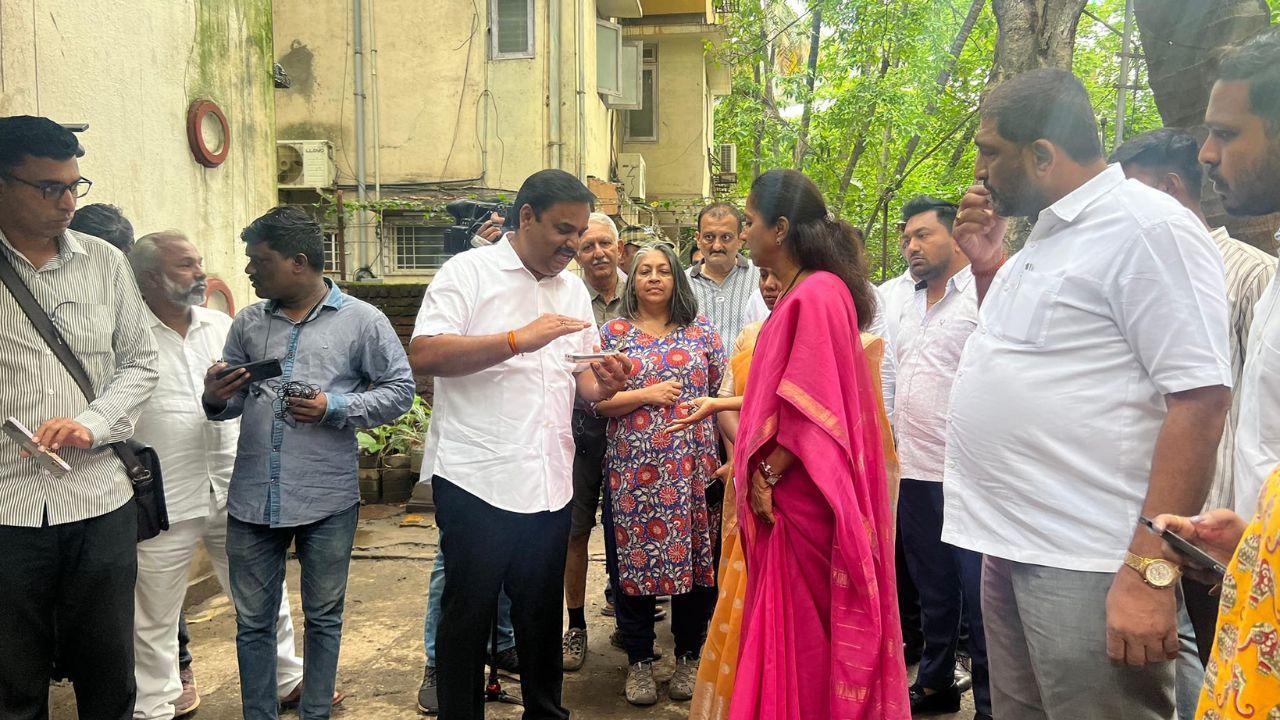 Supriya Sule inspects rain-hit Pune, criticises govt for neglecting infrastructure