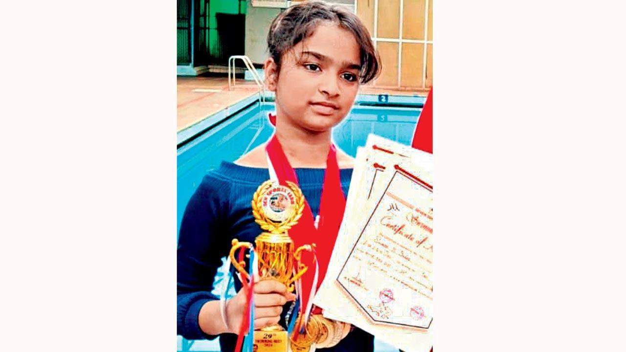 Swara bags seven gold medals at swim meet