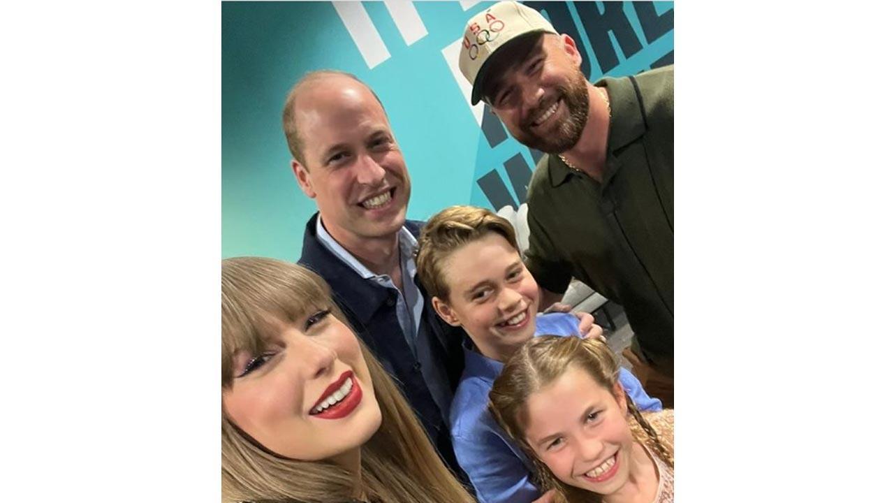 Taylor Swift drops selfie with Prince William, his kids after Eras Tour Wembley 