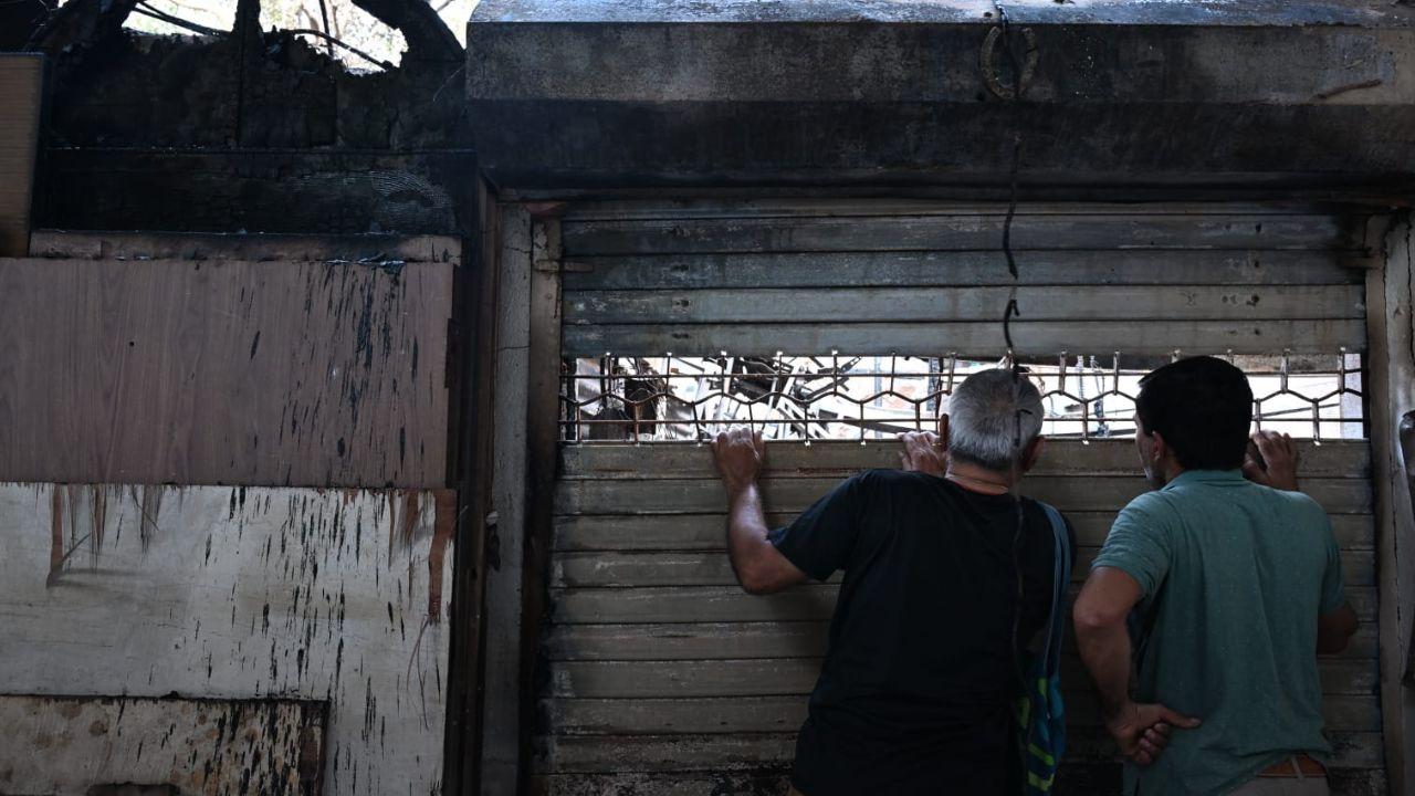 The fire reportedly originated on the first floor of the industrial estate, officials told.
