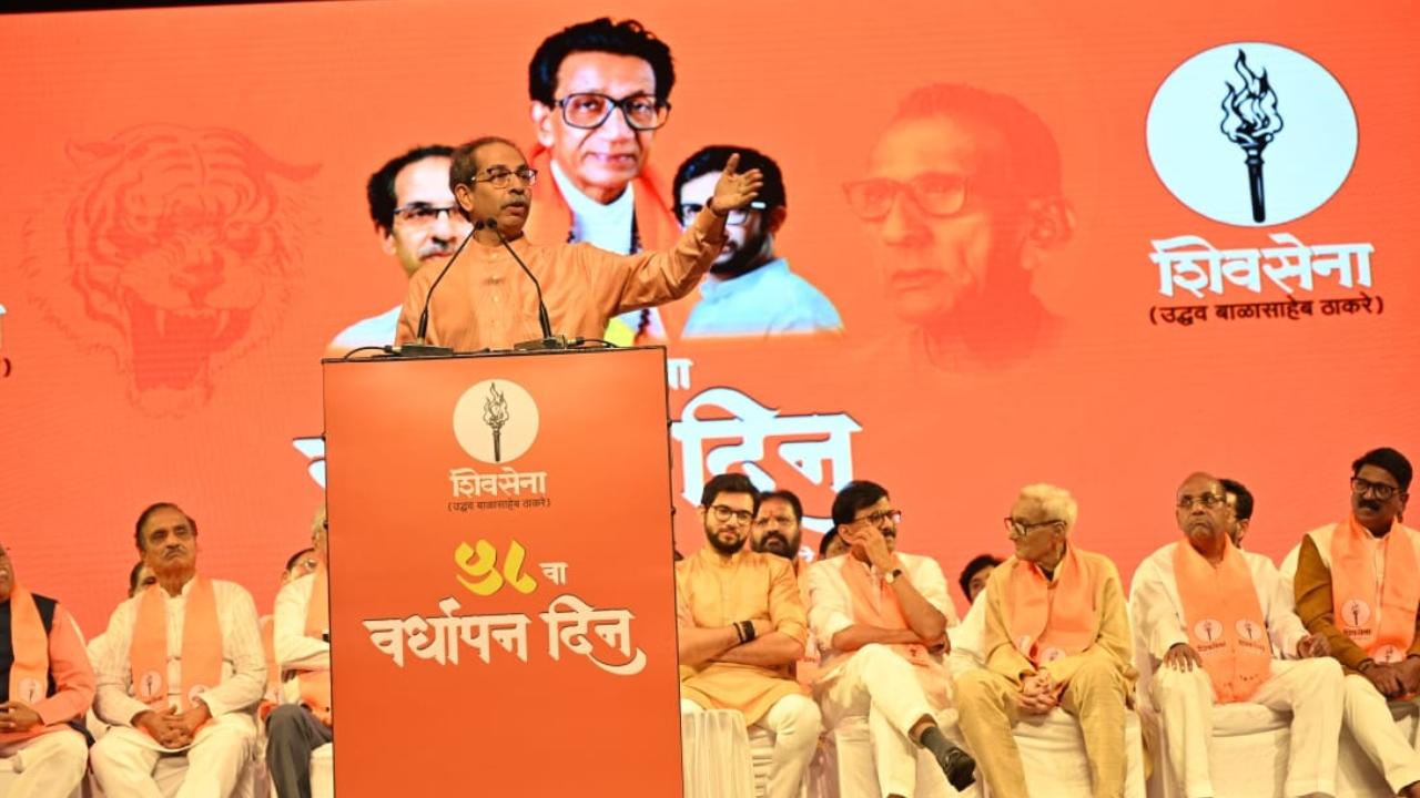 Uddhav Thackeray accused the BJP of abandoning Hindutva and asked whether the national party's alliance with regional outfits TDP and the JDU was organic