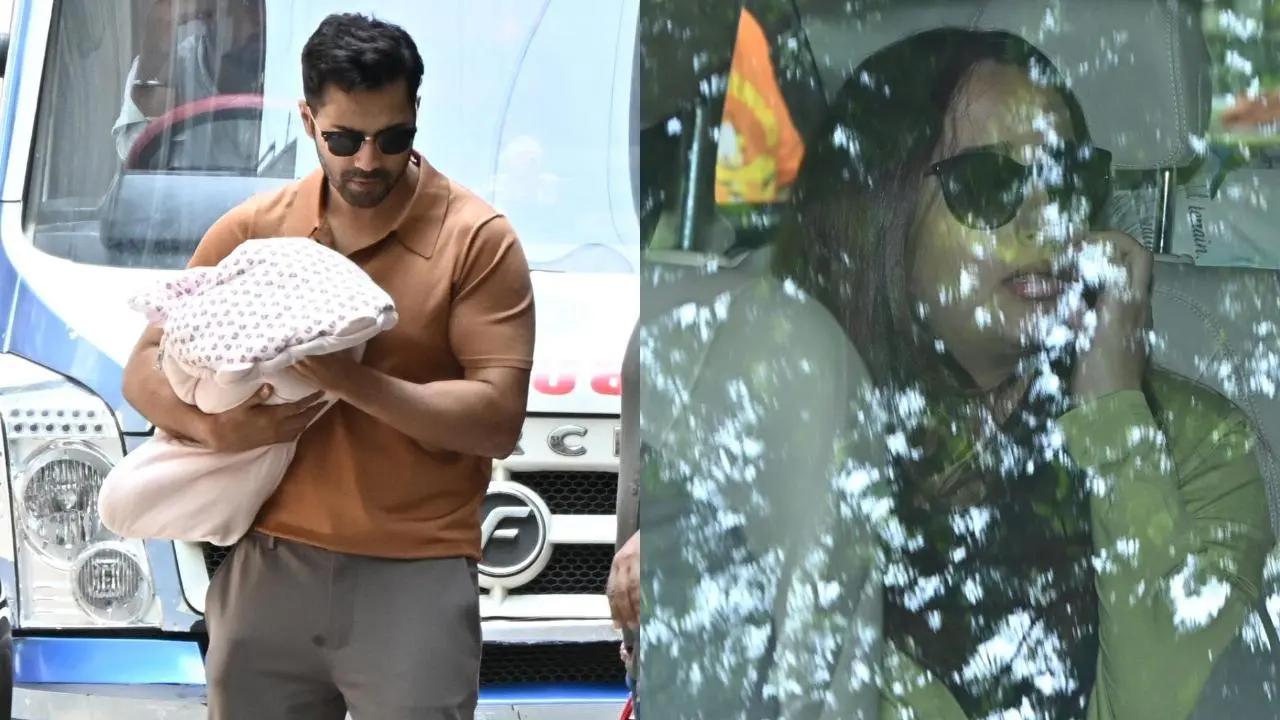 On Friday, Varun Dhawan and his wife Natasha were seen leaving the hospital with their newborn daughter. They welcomed their daughter on June 3. Read More