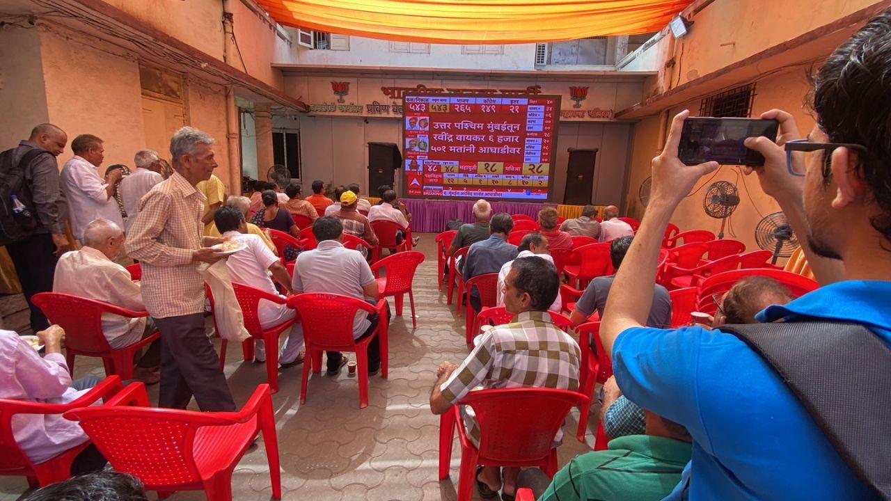 The votes cast for Lok Sabha Elections 2024 are being counted across centres in Mumbai including in Goregaon and Sewri. 