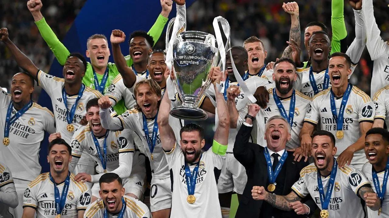 Vinicius Junior and Daniel Carvajal helped Real Madrid beat Borussia Dortmund 2-0 to win a record 15th UEFA Champions League (UCL) title at the iconic Wembley Stadium on Sunday. Real Madrid got insurance in the 83rd minute after Vinicius scored by moving past through Dortmund goalkeeper with his left foot