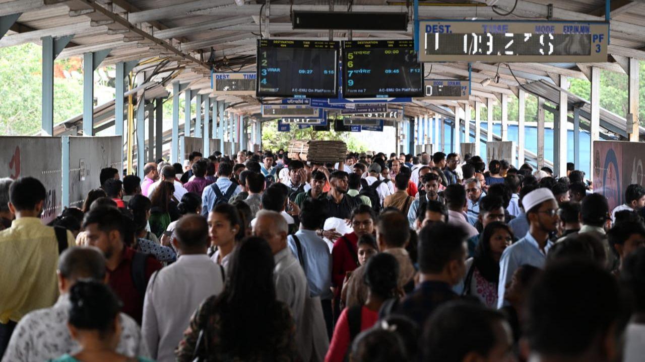 On Monday, local train services on Western Railway in Mumbai were significantly disrupted due to technical issues arising from a cable being cut at Borivali.
