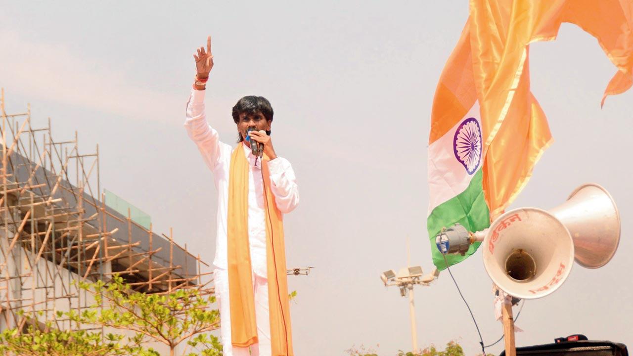 The Maratha reservation burned through any goodwill that the BJP had earned in Marathwada , which was evident in the march by Jarange Patil on Republic Day this year. File pic/Sayyed Sameer Abedi