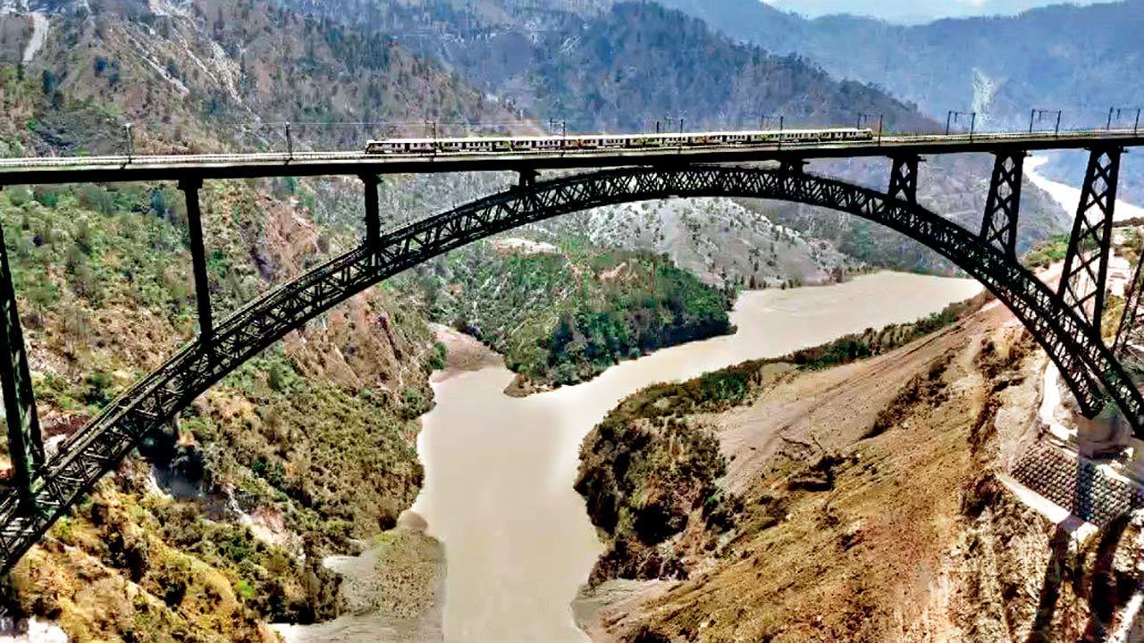 Chenab Bridge: World’s highest rail bridge gets blast protection cover