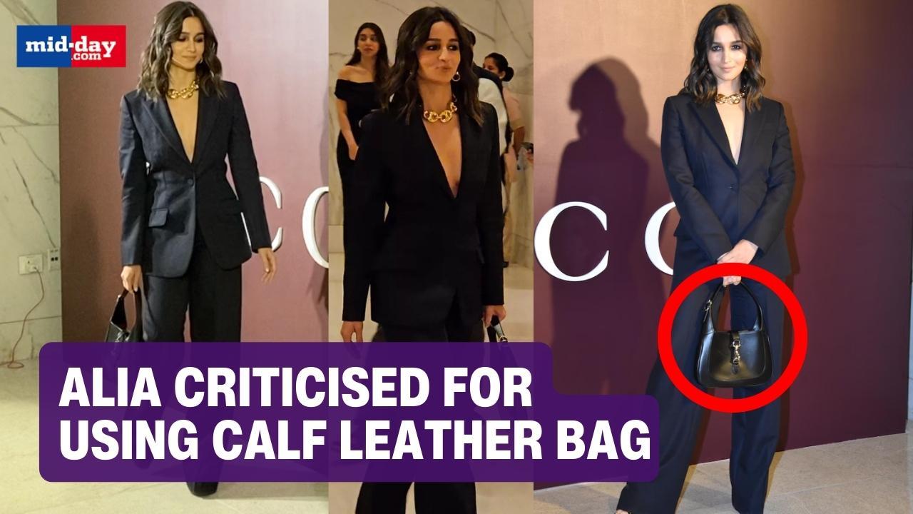 Alia Bhatt Faces Criticism For Carry A Calf Leather Bag At Gucci Event