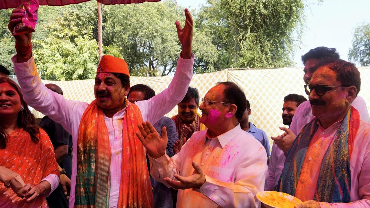 IN PHOTOS: Top BJP leaders celebrate Holi in Delhi