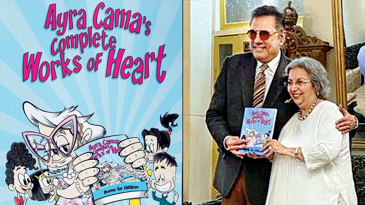 (From left) The cover of Cama’s book; Boman Irani and Ayra Cama at the launch