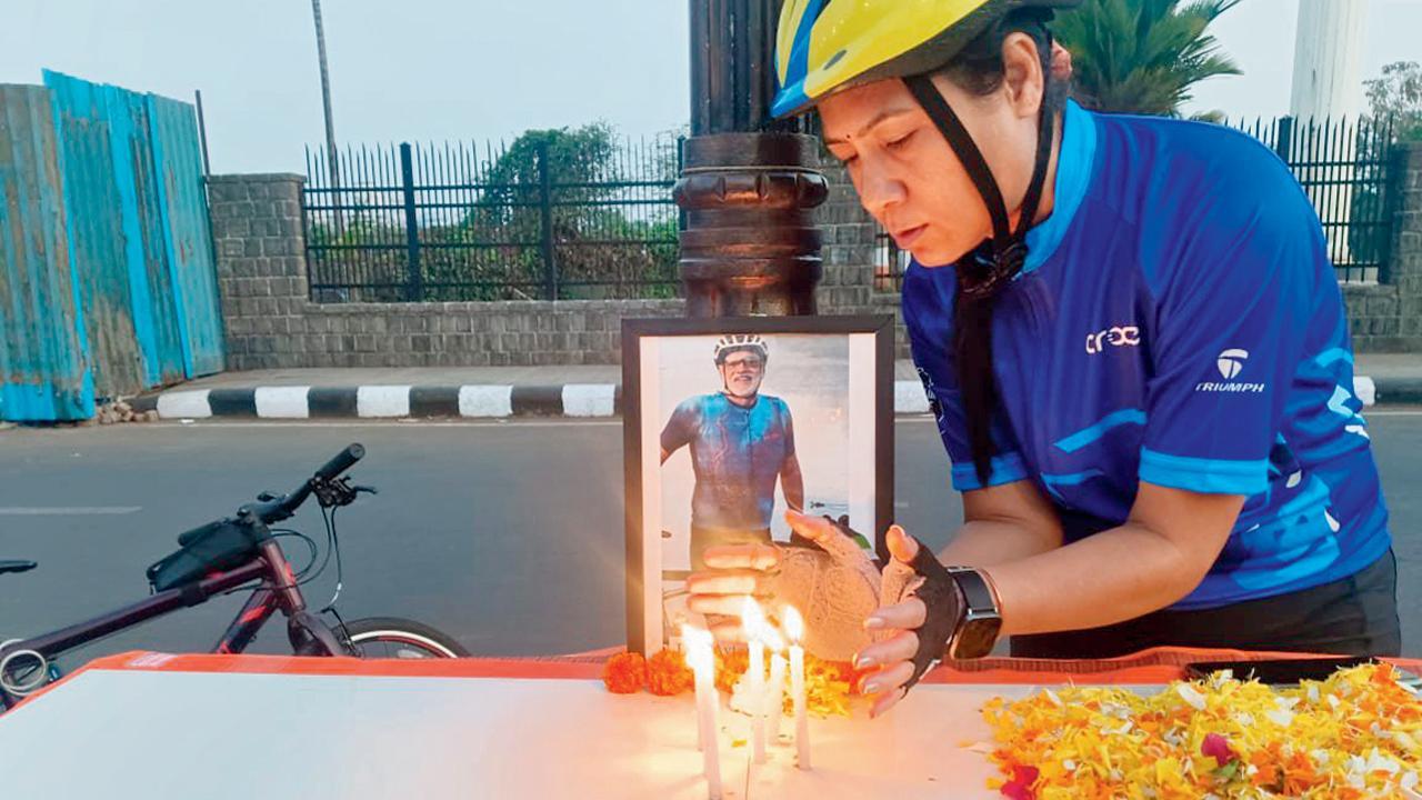 Mumbai: Cyclists come together to pay homage to Avtar Khushal Singh Saini