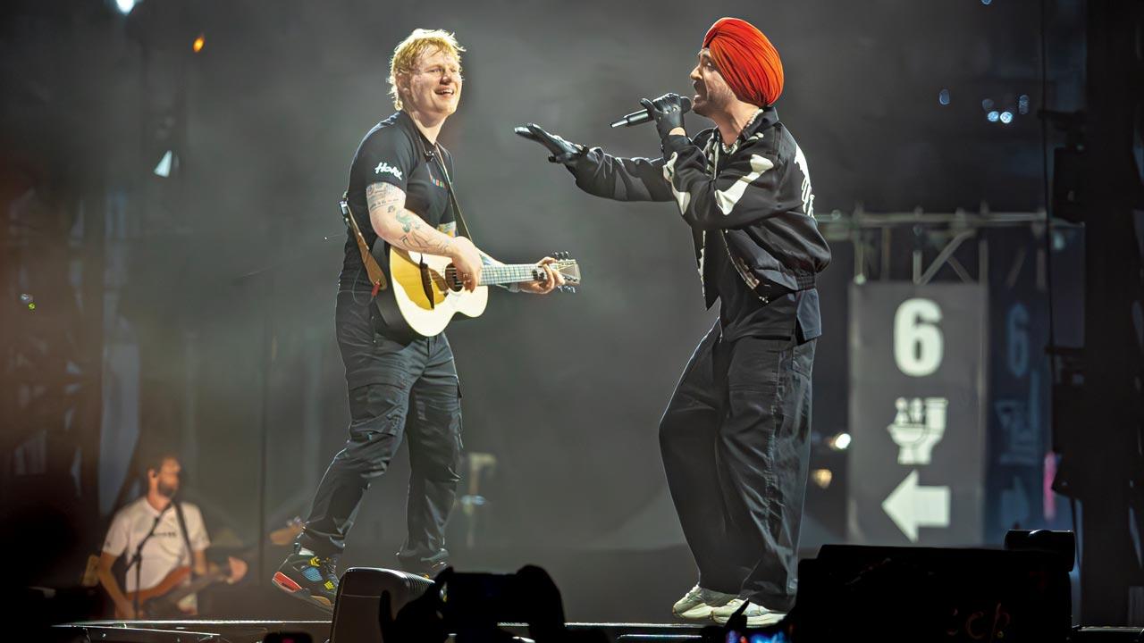 Ed welcomed Diljit for a rendition