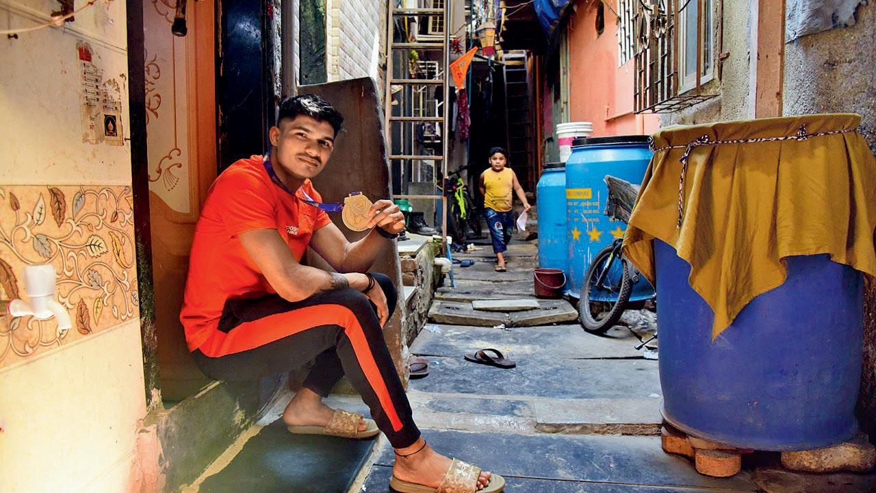 From growing up in Wadala’s slums to buying his own house thanks to his achievements, Pankaj Mohite’s journey has been a rollercoaster. Pic/Shadab Khan