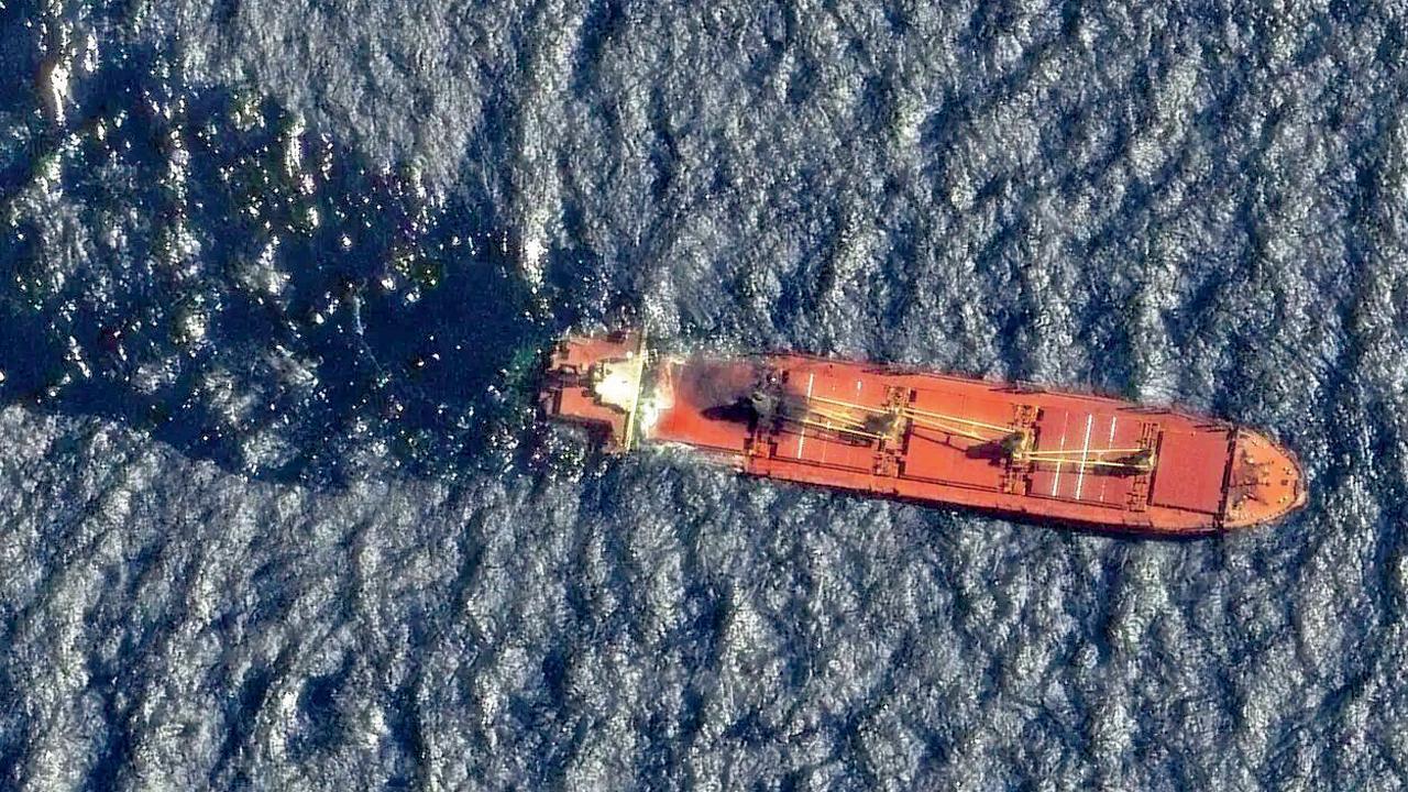 Ship attacked by Houthi militants in Red Sea sinks