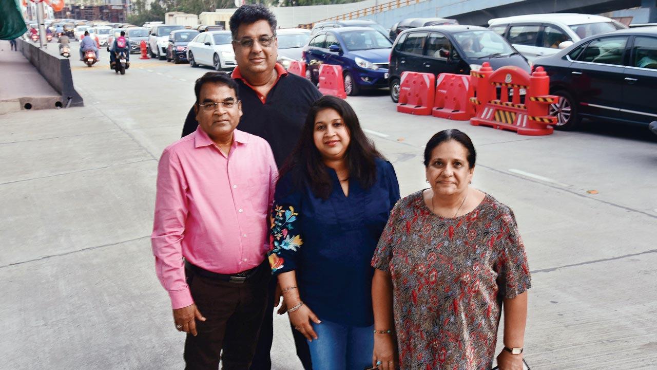 (from left) Vispi Irani, Neha Ghai and Daisy Irani are part of the 500 residents in Andheri who relentlessly pursued the BMC authorities and their local MLA to complete the Gopal Krishna Gokhale Bridge construction within 15 months.. Pics/NImesh Dave