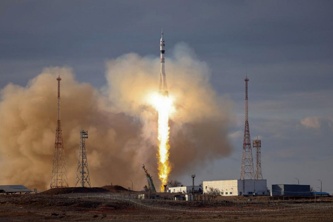 Russian Soyuz rocket with 3 astronauts blasts off to International Space Station