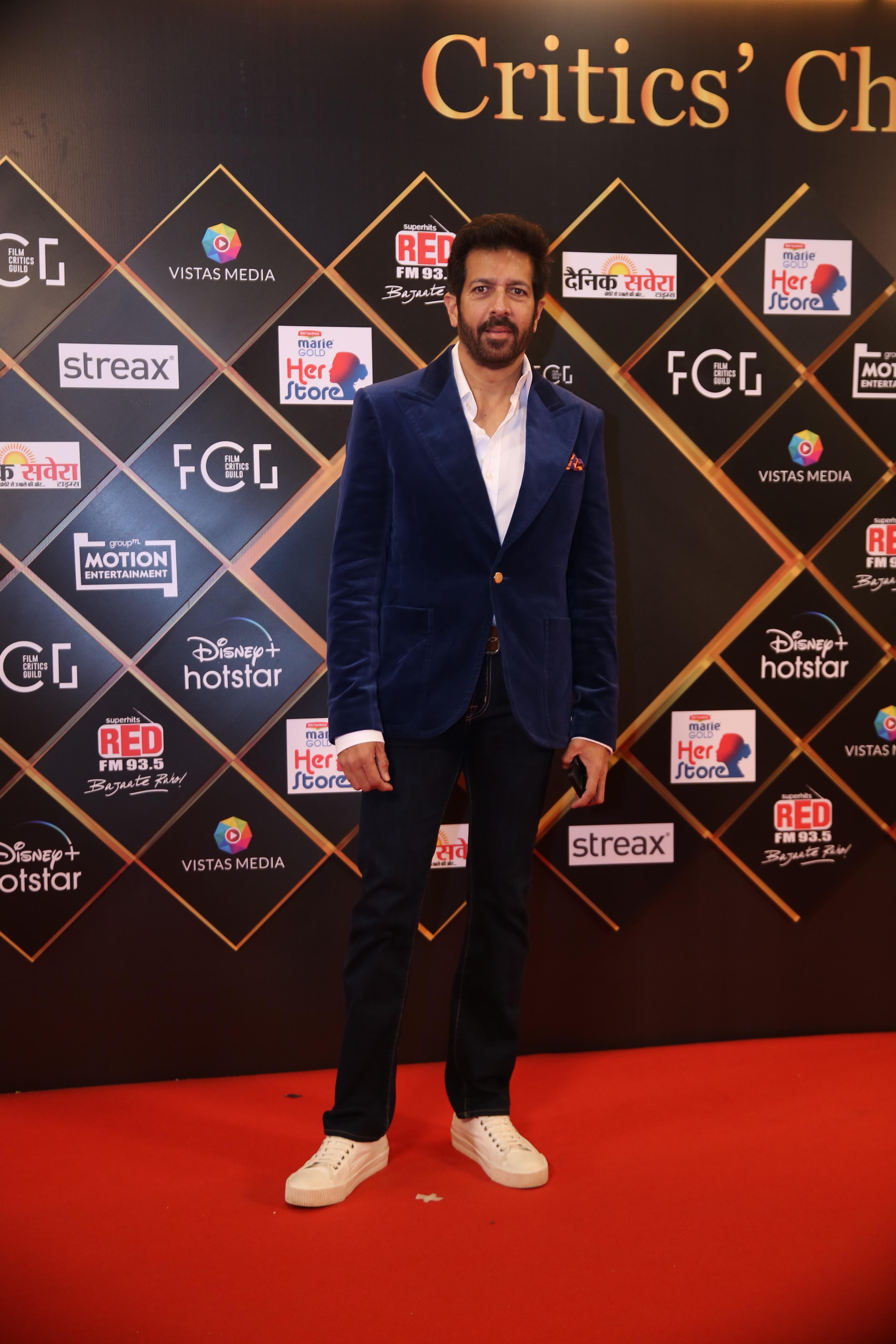 Kabir Khan rocked the red carpet in his striking blue suit at the CCA Awards red carpet