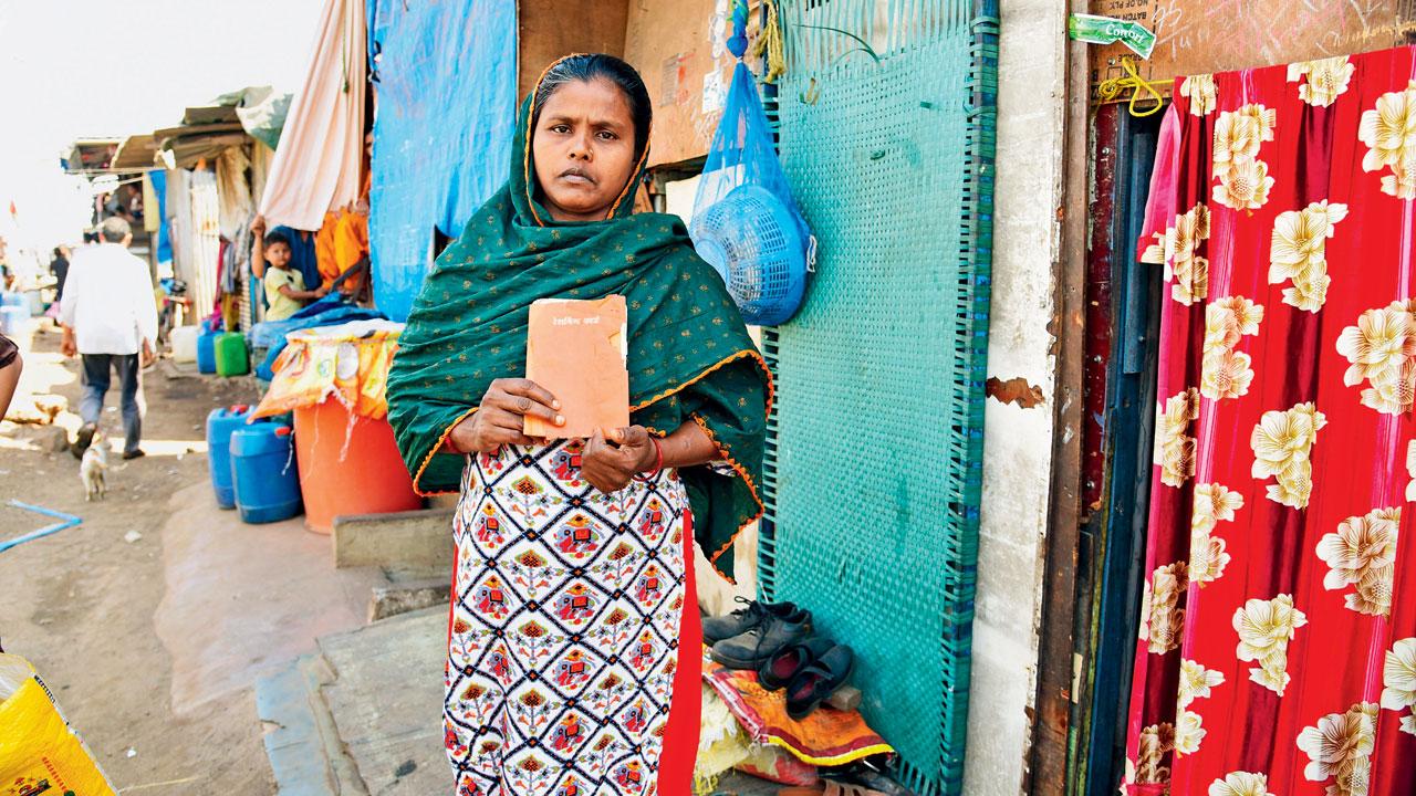 Kabrunisa Mohammed Khan says the next battle for the area will be not allowing the BMC to demolish homes and shows us proof of residents in the form of ration card, Aadhar card and even their reciept of being included in the 2011 census