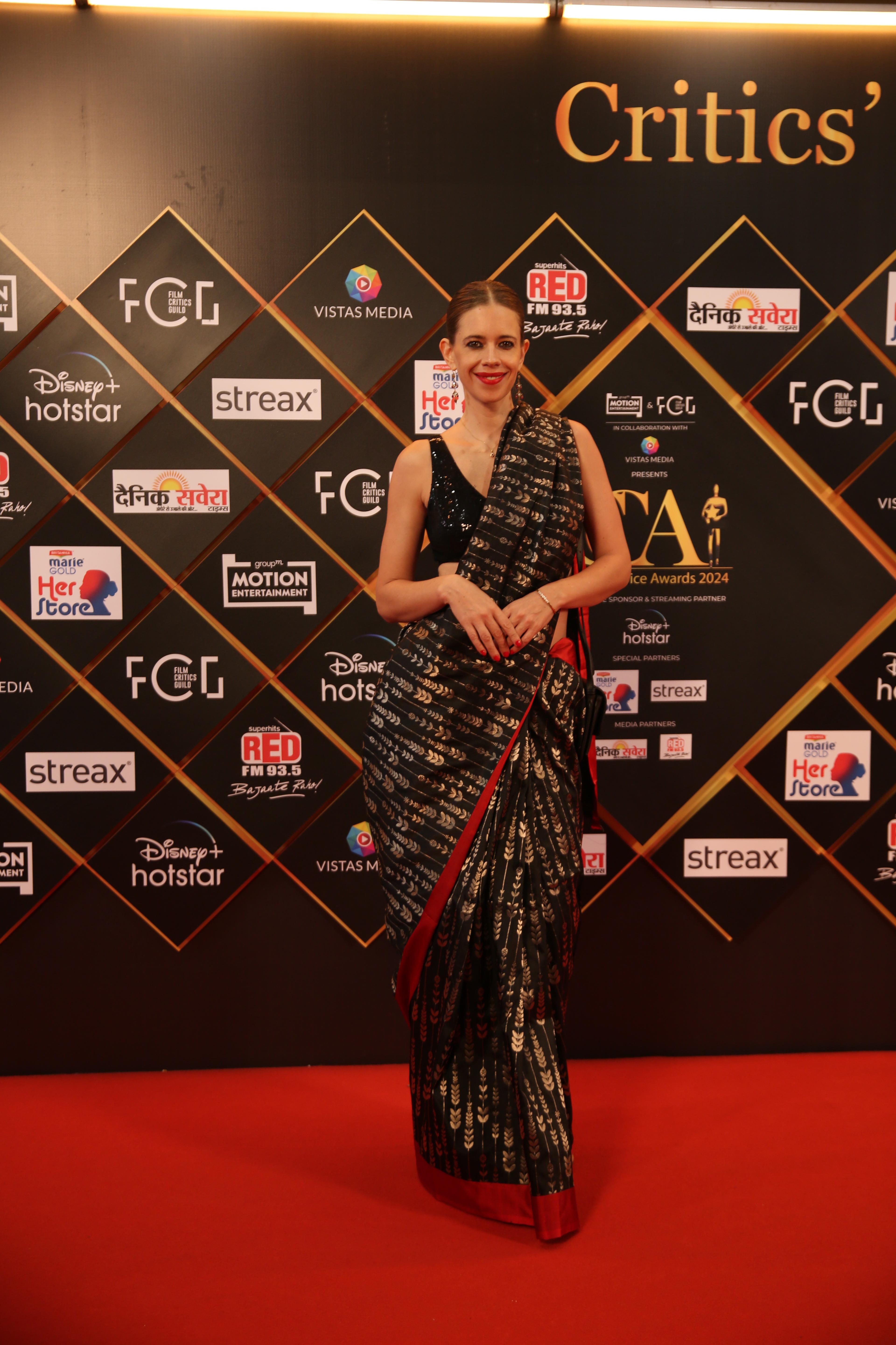 Kalki Koechliin made an appearance at the CCA red carpet. The actress was radiating elegance and glamour